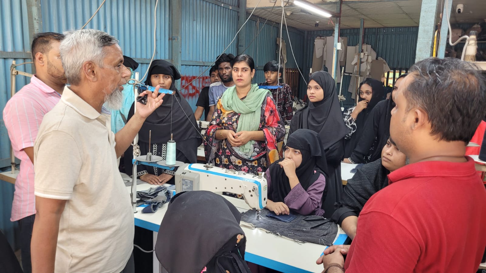 HAKF representatives visiting a family at home in the community